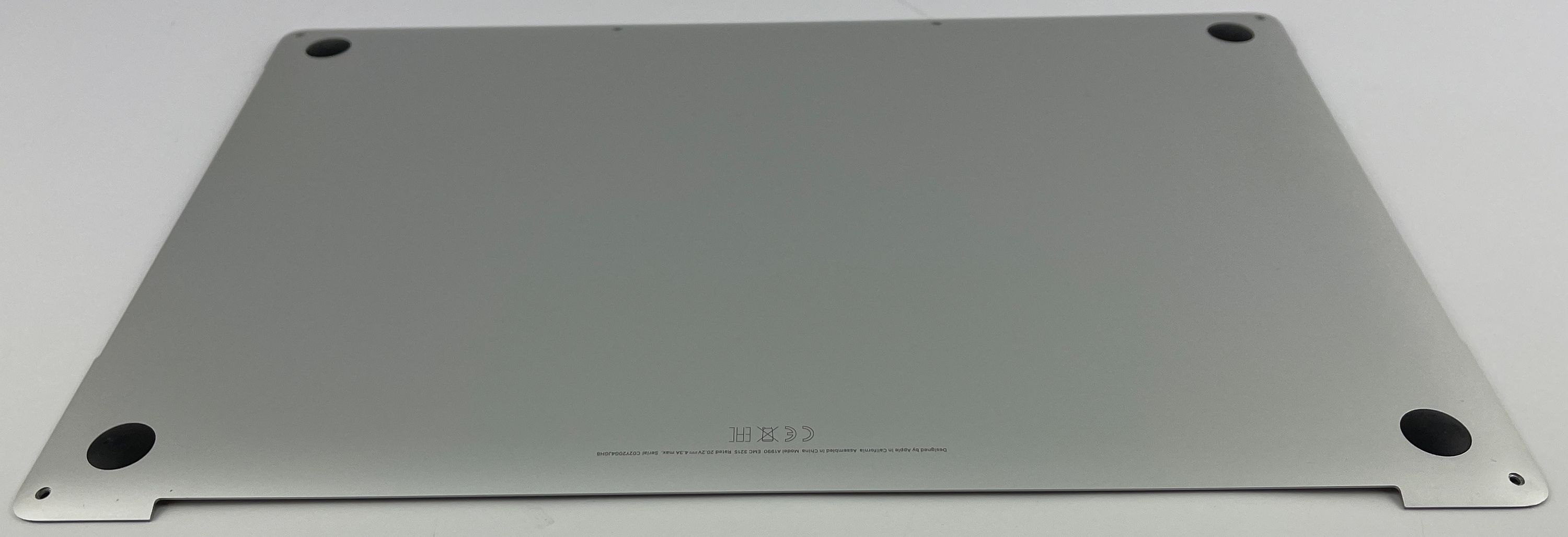 Apple MacBook Pro 15" A1990 2018 - 2019 Silber Bodenplatte