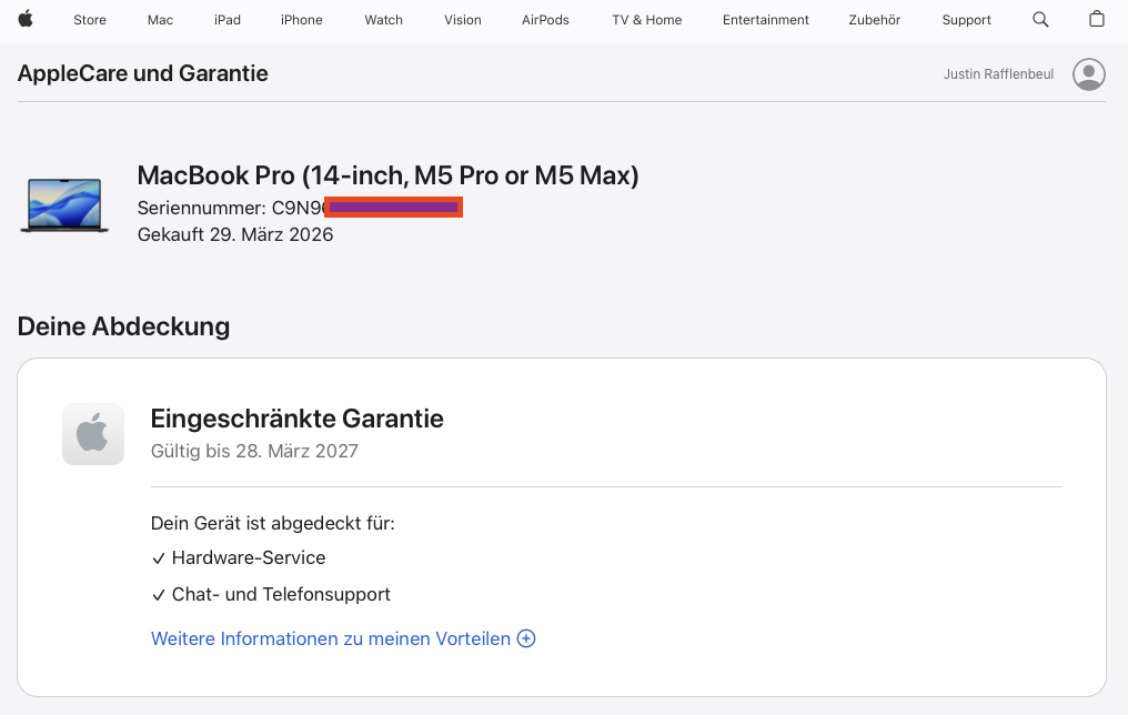 Apple MacBook Pro 14" (2026) M5 Max - Space Black