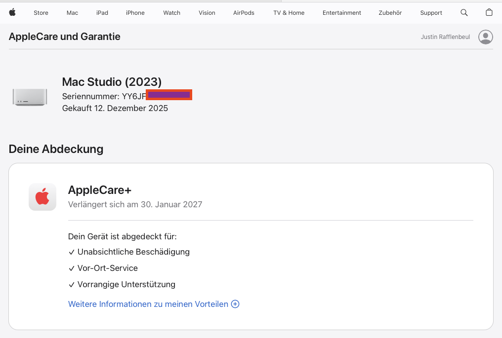 Apple Mac Studio (2023) M2 Ultra 24-Kern - Silber
