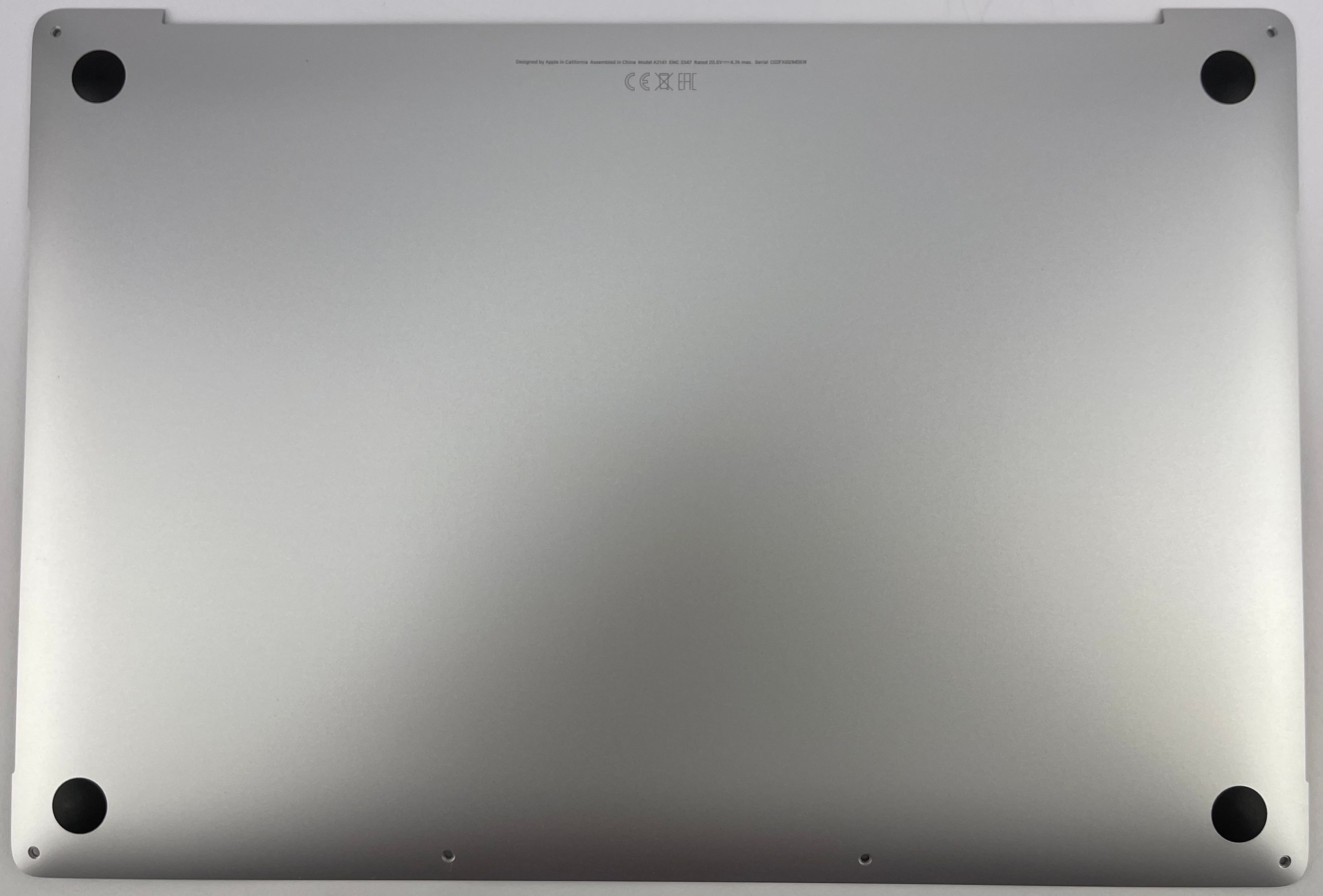 Apple MacBook Pro 16" A2141 2019 Silber Bodenplatte
