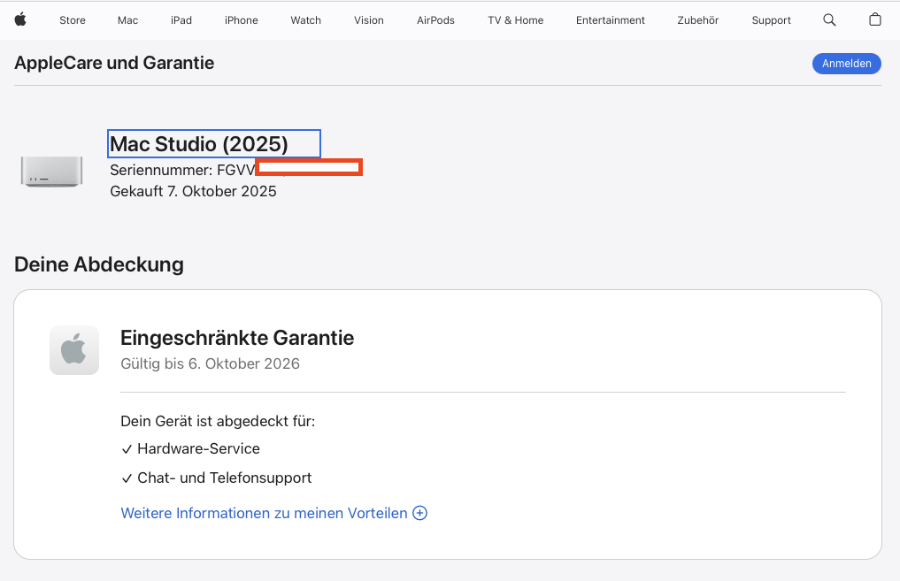 Apple Mac Studio (2025) M4 Max 40-Kern - Silber