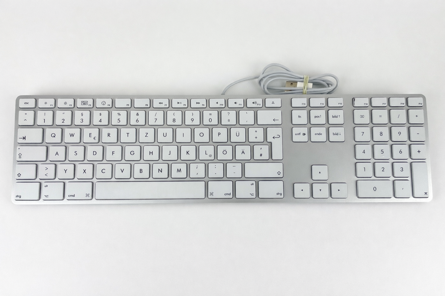 Apple Keyboard Ziffernblock Weiß QWERTZ MB110D/A A1243