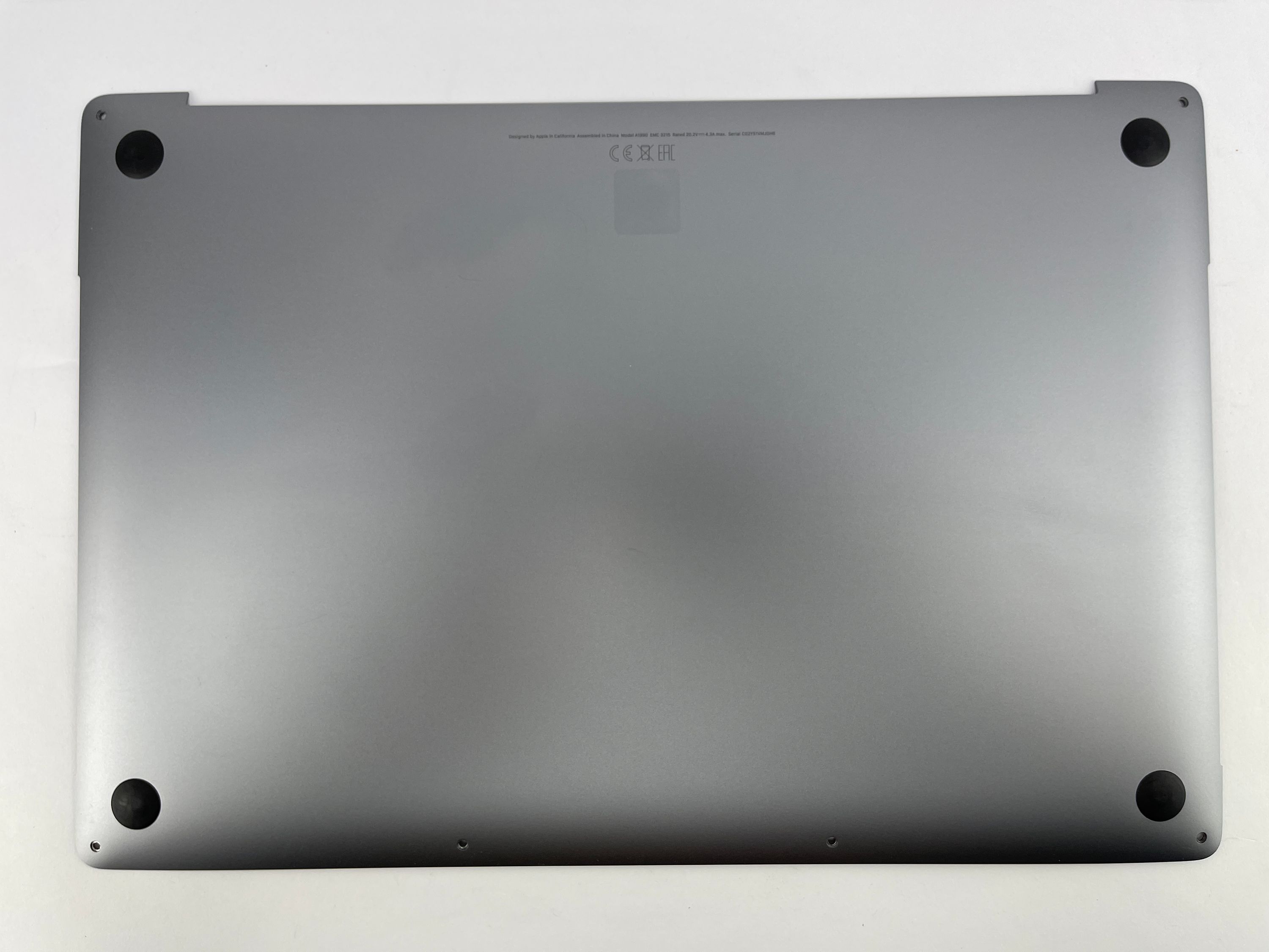 Apple MacBook Pro 15" A1990 2018 2019 Space Grau Bodenplatte