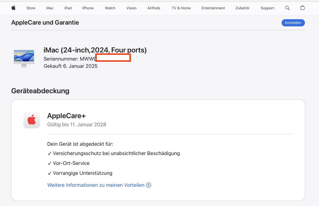 Apple iMac 24" (2024) M4 10-Core GPU - Blau Nanotextur