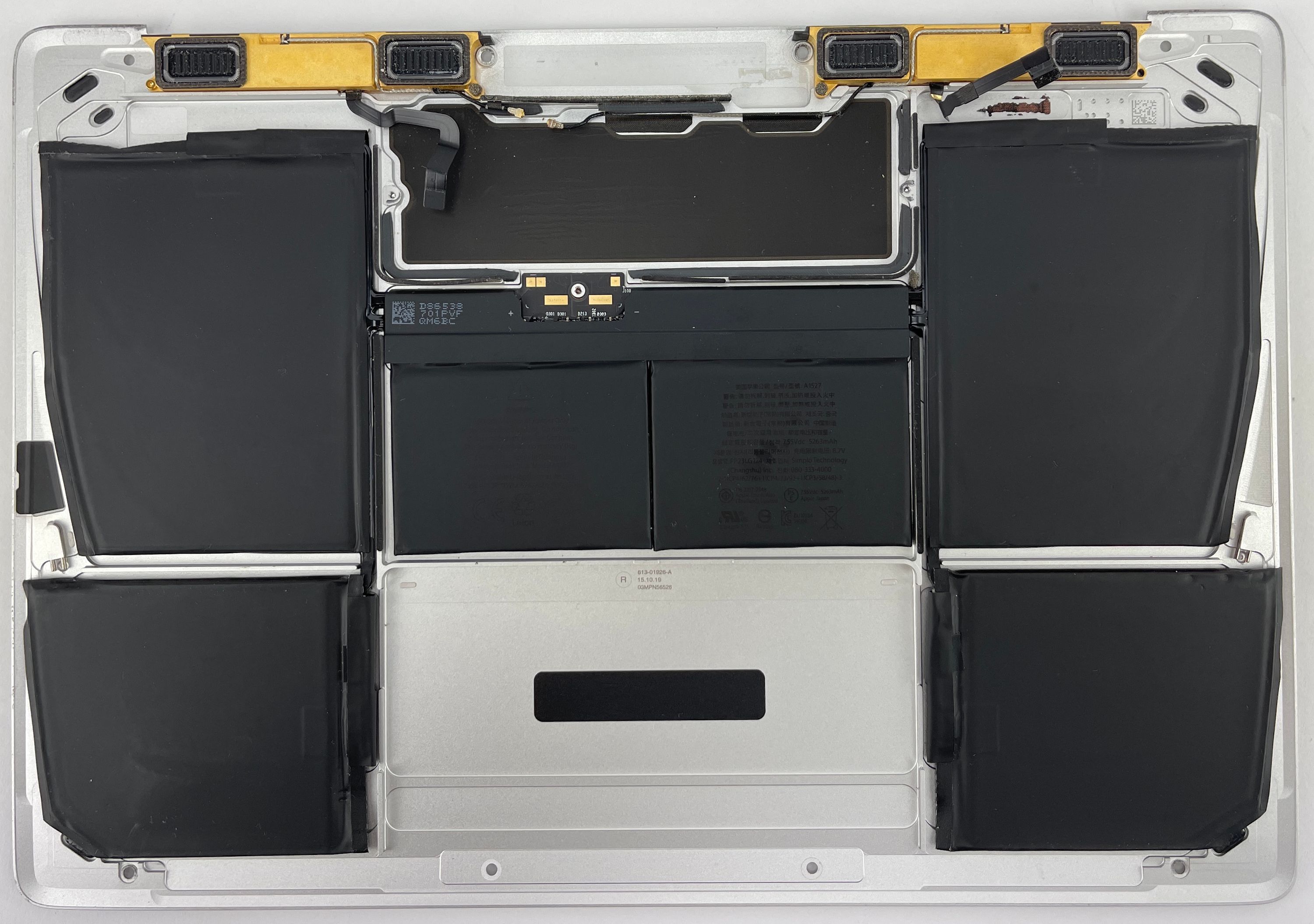 Apple MacBook 12" A1534 2015 - 2017 Silber Bodenplatte