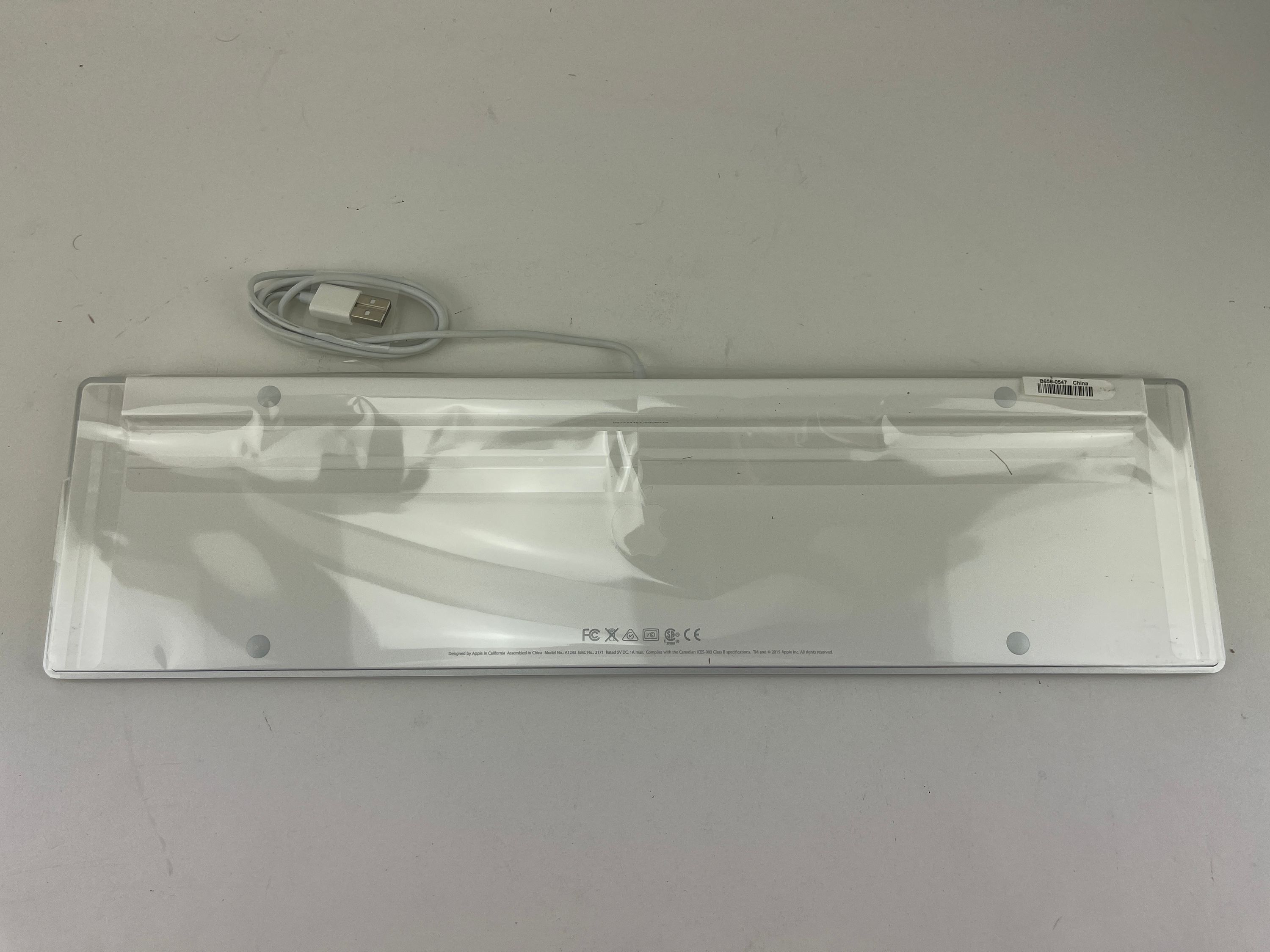 Apple Keyboard Ziffernblock Weiß QWERTY UK / Englisch A1243