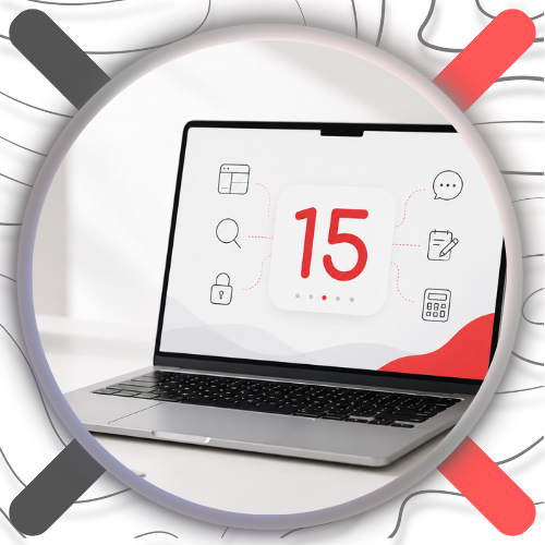 Grafik Blogbeitrag  macOS Tipps 2026 15 versteckte Funktionen