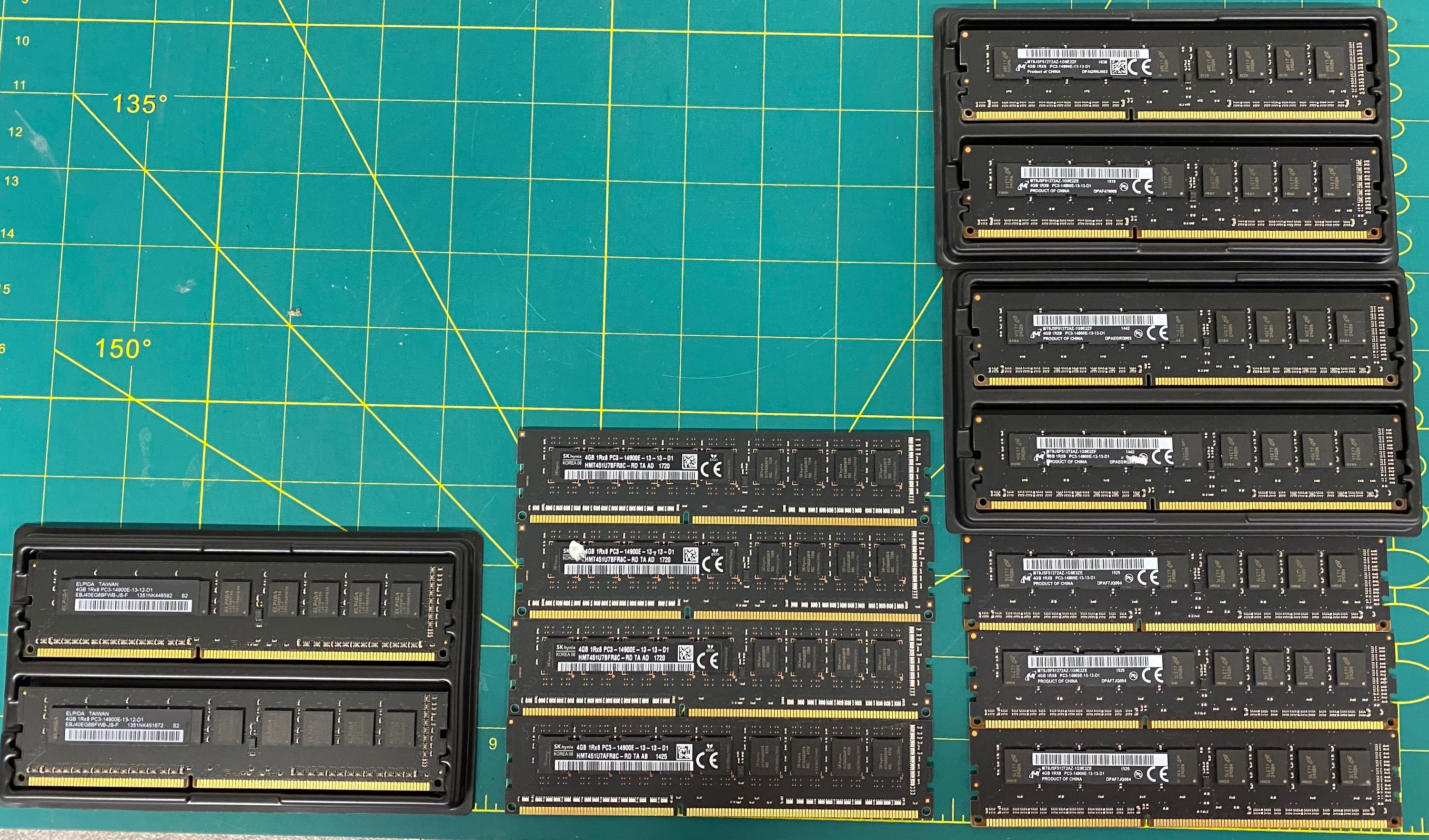 Apple Mac Pro 6.1 Ende 2013 RAM Arbeitsspeicher ELPIDA 4x 4Gb 1.867MHz 16Gb Kit