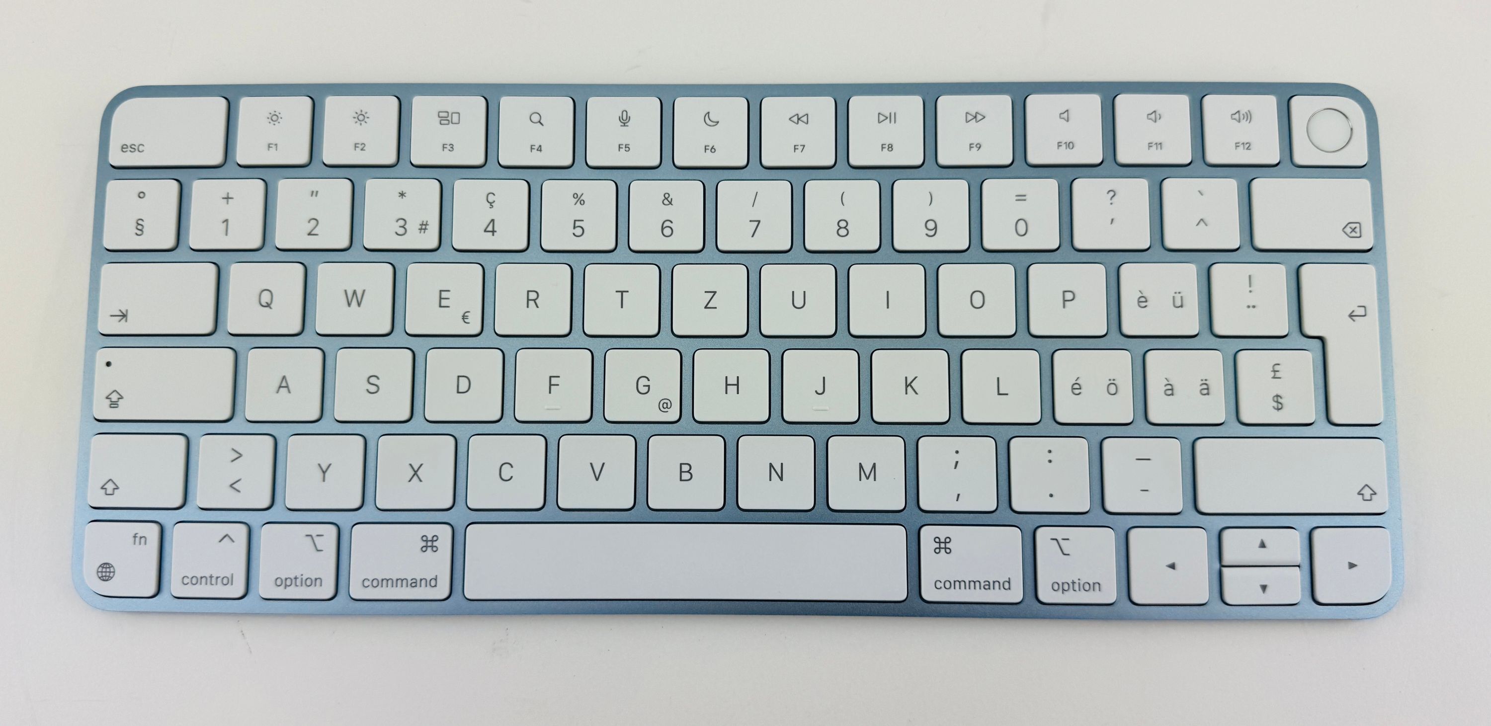Apple Magic Keyboard Touch ID A2449 QWERTZ-Schweiz blau